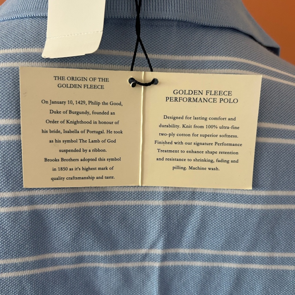 BROOKS BROTHERS “Golden Fleece Performance Polo” light blue women’s polo - Picture 11 of 12